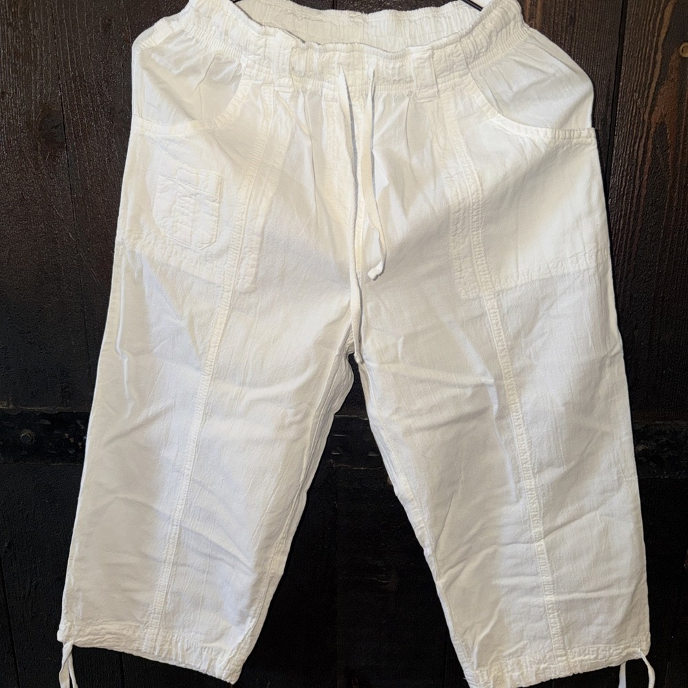 gloria vanderbilt casuals capris Pull On Women's Size Petite S 100% Cotton T10